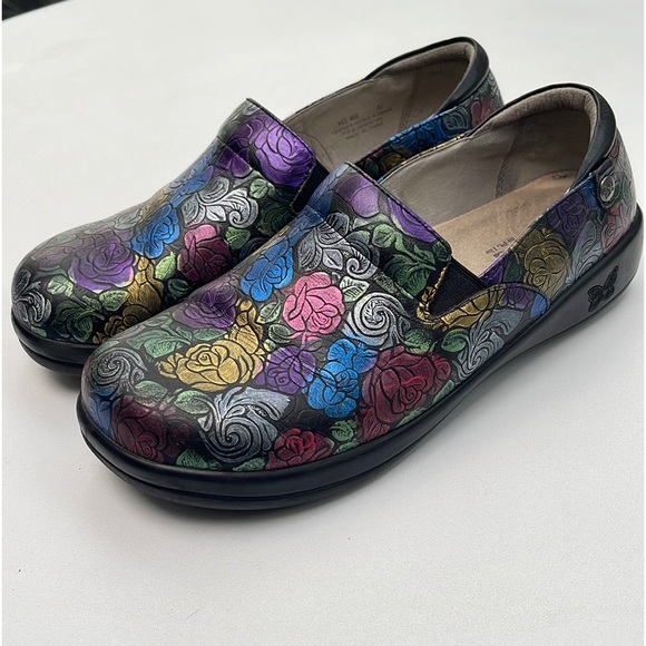 Alegria Kel-466 Colorful Leather Slip-Ons - Picture 13 of 15